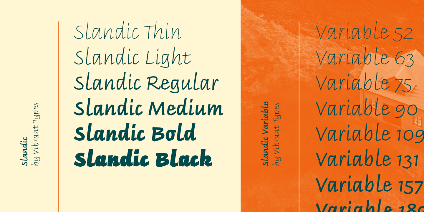 Пример шрифта Slandic Black